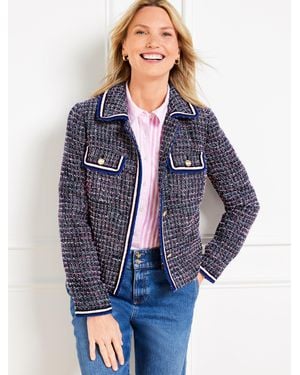 Talbots Breeze Tweed Jacket - Blue