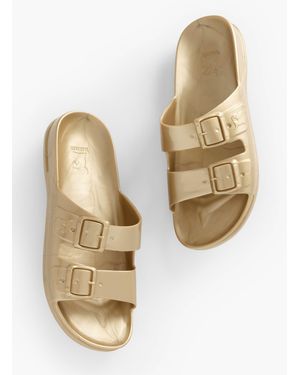CACATOES ® Rio De Janeiro Metallic Slides - Natural