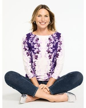 Talbots Bateau Neck T-shirt - Blue