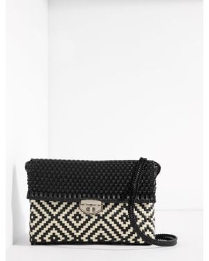 Un Pueblo Crossbody Clutch - White
