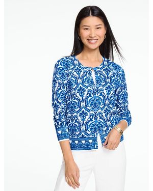 Talbots Charming Cardigan Jumper - Blue