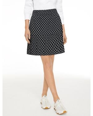 Talbots Lightweight Woven Stretch Pleated Skort - Black