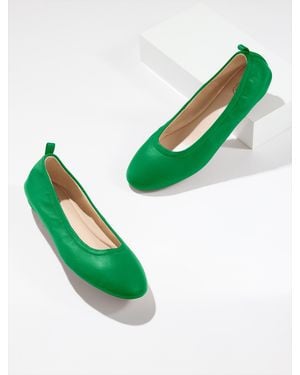 Talbots Vera Nappa Ballet Flats - Green