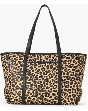 Talbots Leopard Tote - Metallic