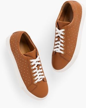 Talbots Aubrey Studded Nappa Trainers - White