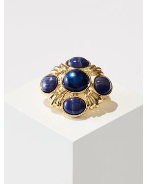 Talbots Holbein Cabochon Brooch - Blue
