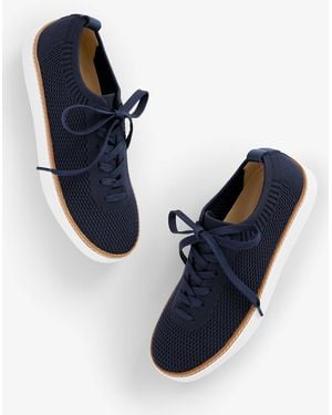 Talbots Brittany Knit Trainers - Blue