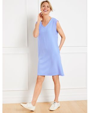 Talbots Airknit Stretch Sleeveless Dress - Blue