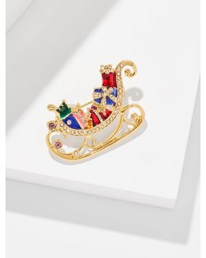 Talbots Sleigh Brooch - Grey