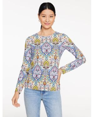 Talbots Long Sleeve Crewneck T-shirt - Blue