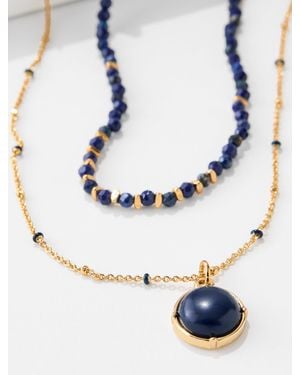 Talbots Multi-layer Semi Necklace - Blue