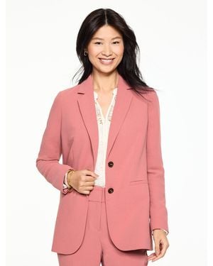 Talbots Polished Crepe Blazer - Pink