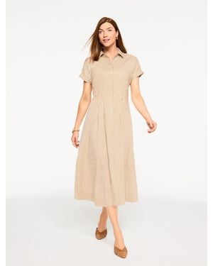 Talbots Modern Poplin Shirtdress - Natural