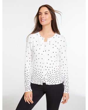 Talbots Charming Cardigan Jumper - White