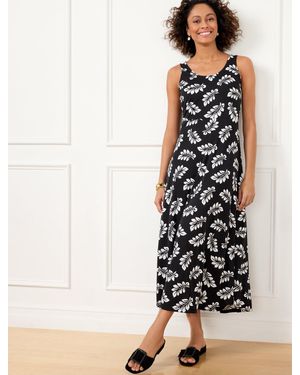Talbots Sleeveless Jersey Maxi Dress - Multicolor