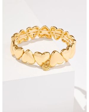 Talbots Soft Hearts Stretch Bracelet - Metallic