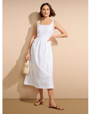 Talbots Cotton Fit & Flare Dress - Natural