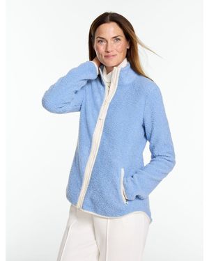 Talbots Sherpa Full-zip Jacket - Blue