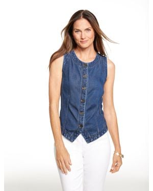 Talbots Denim Vest - Blue