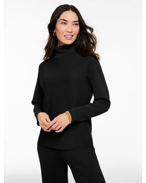 Talbots Jumper Studio Turtleneck Pullover - Black