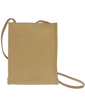 The Row To Go Small Leather Tote Bag - Natural