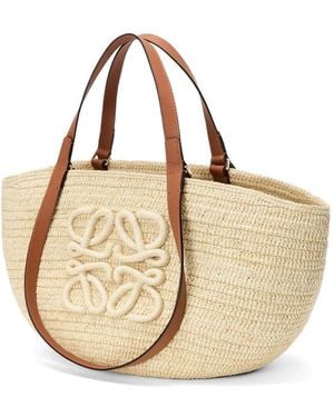 Loewe Eclispe Rafia Medium Tote - Natural