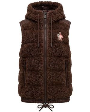 Moncler Down Vest - Brown