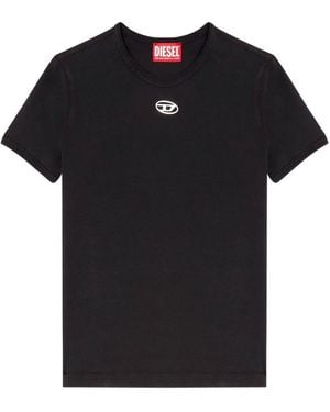 DIESEL Logo Cotton T-Shirt - Black