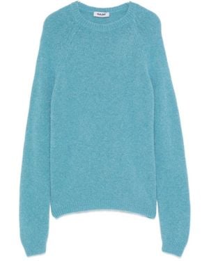 Base London Wool Crewneck Jumper - Blue
