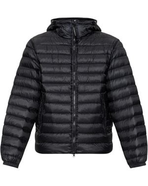 C.P. Company Hooded Quilted Down Jacket - Black