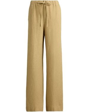 Polo Ralph Lauren Linen Trousers - Natural