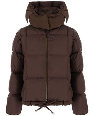 Moncler Legerete Short Down Jacket - Brown