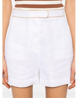 Mvp Linen Shorts - White