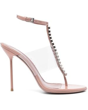 Paris Texas Lidia Leather Thong Sandals - Pink