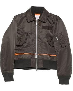 Sacai Giacca Blouson - Marrone