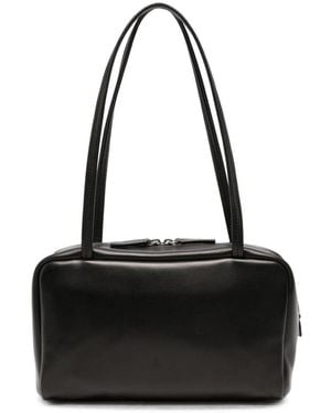 The Row Astra Leather Bowling Bag - Black