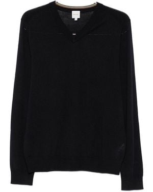 Paul Smith Wool V-Necked Jumper - Black