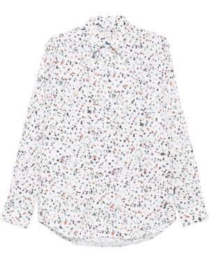 Paul Smith Printed Cotton Shirt - White