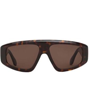 Alaïa Mask 92 Sunglasses - Brown