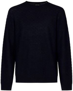 Giorgio Armani Wool Jumper - Blue