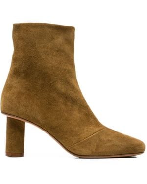 forte_forte Suede Leather Ankle Boots - Brown