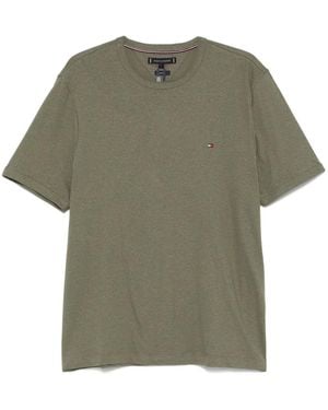 Tommy Hilfiger Cotton T-Shirt With Logo - Green