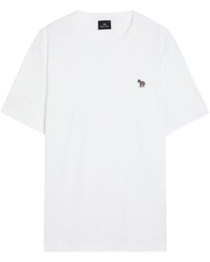Paul Smith Zebra Logo Cotton T-Shirt - White