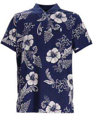 Polo Ralph Lauren Cotton Polo Shirt With Logo - Blue