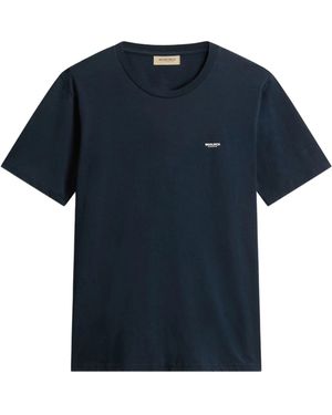 Woolrich T-Shirt With Logo - Blue