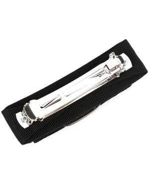 Ferragamo Vara Plate Hair Clip - Black