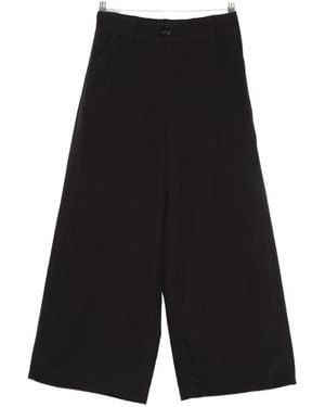 SOH Linen Blend Trousers - Black