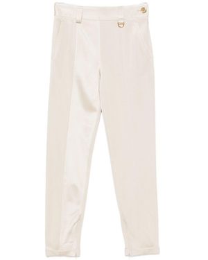 Chloé Satin-Finish Trousers - White
