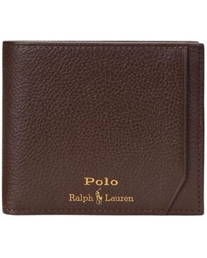 Polo Ralph Lauren Wallet With Logo - Brown