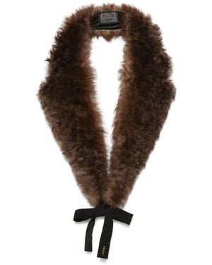 Prada Shearling Collar - Brown
